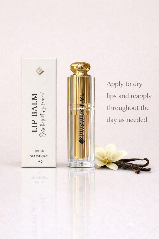 MINI Luxury Vanilla Lip Balm with SPF10 – Hydrating & Protective (1.4g)