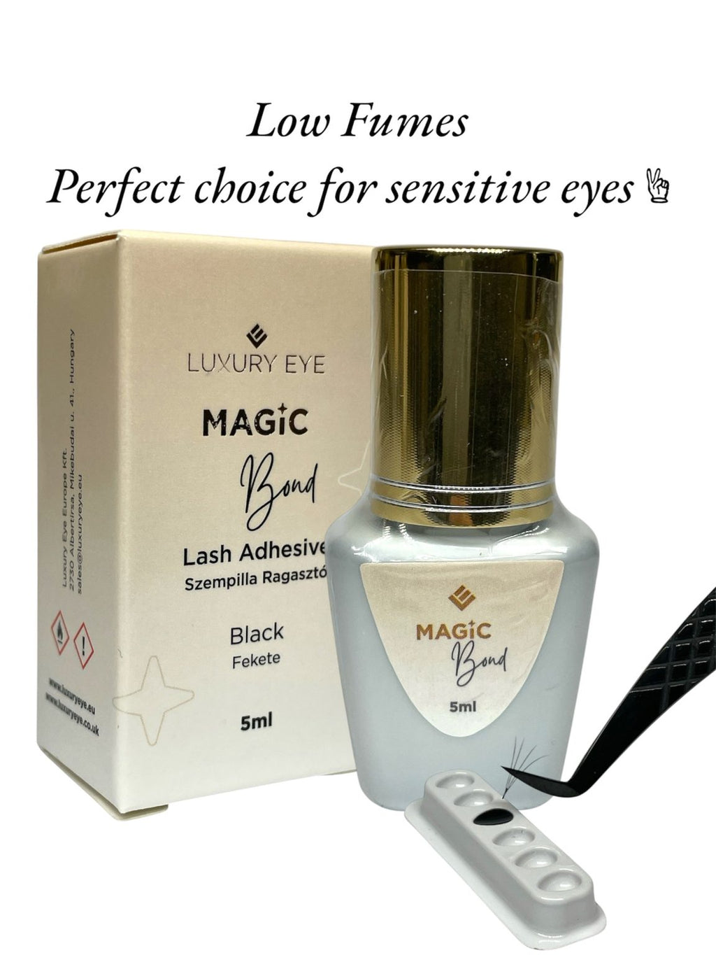MAGIC BOND – Black Lash Adhesive 0.3 sec / LOW FUMES